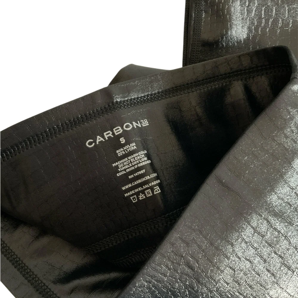 Carbon 38 Croc Takara Shine High-Waisted Black Leggings - Picture 5 of 8